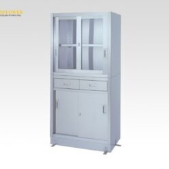 Tủ đựng hóa chất bằng thép không gỉ 900 x 600 x 1750mm AS ONE 1-8251-02 9060