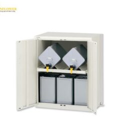 Tủ đựng hóa chất (cho can 18L, 2 cột, 1 kệ, 850 x 600 x 960mm) AS ONE 2-694-02 LSR-W-T