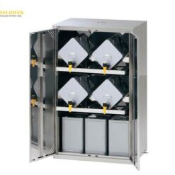 Tủ đựng hóa chất (cho can 18L, 2 cột, 2 kệ, 850 x 600 x 1350mm) AS ONE 2-696-04 LSR-S-T