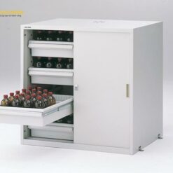 Tủ đựng hóa chất chống động đất (thép, 4 khay x 2 cột, 900 x 700 x 900mm) AS ONE 3-5345-21 SPW-990