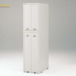 Tủ đựng hóa chất chống động đất (thép, Giá trên / 2 tầng x 2 cột, Giá dưới / 4 tầng x 2 cột, 450 x 700 x 1800mm) AS ONE 3-5347-22 SP-1845