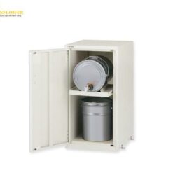 Tủ đựng hóa chất (cho thùng đựng, 1 cột, 1 kệ, 500 x 600 x 960mm) AS ONE 2-673-01 LSR-W-P