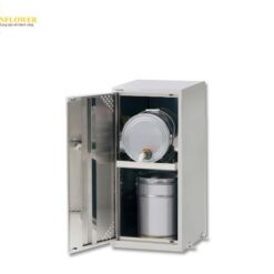 Tủ đựng hóa chất (cho thùng đựng, 1 cột, 1 kệ, 500 x 600 x 960mm) AS ONE 2-674-01 LSR-S-P