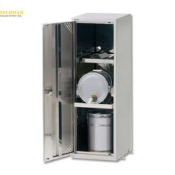 Tủ đựng hóa chất (cho thùng đựng, 1 cột, 2 kệ, 500 x 600 x 1350mm) AS ONE 2-674-03 LSR-S-P