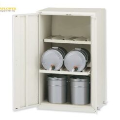 Tủ đựng hóa chất (cho thùng đựng, 2 cột, 2 kệ, 850 x 600 x 1350mm) AS ONE 2-673-04 LSR-W-P
