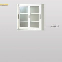 Tủ đựng hóa chất (cửa kính trượt, 880 x 400 x 880mm) AS ONE 3-035-17 N-90G/OW