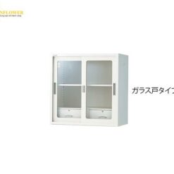 Tủ đựng hóa chất (cửa kính trượt đôi, có ngăn kéo, 400 x 880 x 880mm) AS ONE 0-4381-21 N-90GH･OW