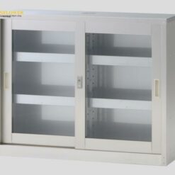 Tủ đựng hóa chất cửa trượt ngang (cửa sổ kính, thép không gỉ (SUS304), 1000 x 300 x 800mm) AS ONE 3-1486-03 SC-100FHG