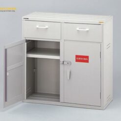 Tủ đựng hóa chất (PVC, 2 ngăn kệ, 900 x 400 x 900mm) AS ONE 3-070-03 1D