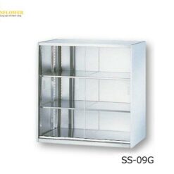 Tủ đựng hóa chất (thép không gỉ SUS304, 900 x 500 x 900mm, cửa kính trượt) AS ONE 0-5223-04 SS-09G