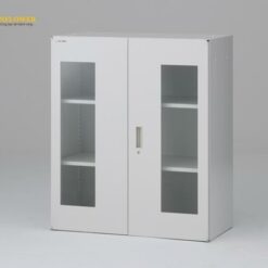 Tủ đựng phòng thí nghiệm (cửa kính đôi, 750 x 450 x 1050mm) AS ONE 1-3362-02 LOG-7