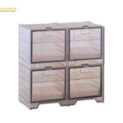 Tủ hút ẩm (nhựa ABS không tích điện, 4 kệ, 250 x 250 x 250mm, 4pcs/ bộ) AS ONE 2-7918-02 UD-4ESD