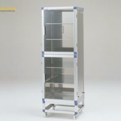 Tủ hút ẩm thép không gỉ (có bánh xe, 574 x 517 x 1765mm) AS ONE 1-9015-03 GD-SS