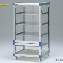 Tủ hút ẩm tiêu chuẩn BG (kệ thép không gỉ, bánh xe, 574 x 517 x 1085mm) AS ONE 1-5207-04 SD-BG1KS