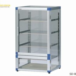 Tủ hút ẩm tiêu chuẩn BG (kệ thép không gỉ, chân cao su, 574 x 517 x 1020mm) AS ONE 1-5207-02 SD-BG1S