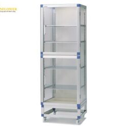 Tủ hút ẩm tiêu chuẩn Jumbo (4 kệ, PMMA (acrylic) / nhôm, 574 x 517 x 1765mm) AS ONE 1-5209-02 SD-SS