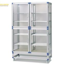 Tủ hút ẩm tiêu chuẩn Jumbo (8 kệ nhựa chịu lực, PMMA (acrylic) / nhôm, 1152 x 517 x 1765mm) AS ONE 1-5209-13 SD-WPN