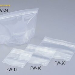 Túi có dây kéo khóa niêm phong Zipper (màu trong suốt, nylon, PE (Polyethylene), 120 x 100mm, 50 sheets) AS ONE 1-9507-01 FW-12
