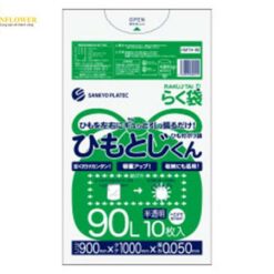 Túi Rác Có Dây (màu trong mờ, 90L, 10 Cái) SANKYO PLATEC HMTH-90