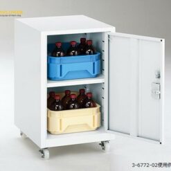 Tủ khay đựng hóa chất (cửa phải, có bánh xe, 400 x 450 x 652mm) AS ONE 3-6772-02 SPBT-UTCR