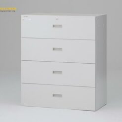 Tủ ngăn kéo bên phòng thí nghiệm (1 cột, 4 ngăn, 750 x 450 x 1050mm) AS ONE 1-3368-02 LL4-7