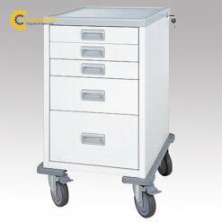 Tủ ngăn kéo (có bánh xe, màu trắng, 520 x 540 x 867mm) AS ONE 8-3564-01 MI3105
