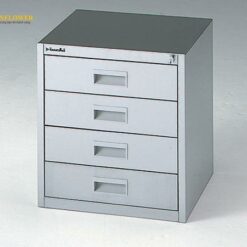 Tủ ngăn kéo đựng hóa chất bằng thép không gỉ (SUS430) (loại để bàn, có khóa, 429 x 400 x 462mm) AS ONE 2-4694-01 STC-430