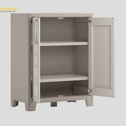 Tủ nhựa (cửa đôi, PP (polypropylene), 800 x 440 x 1000mm) AS ONE 3-1614-01 9752000 0462 12
