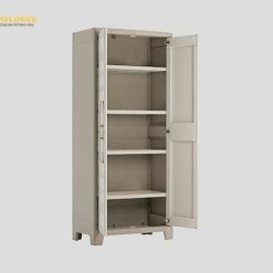 Tủ nhựa (cửa đôi, PP (polypropylene), 800 x 440 x 1820mm) AS ONE 3-1614-02 9750000 0462 12
