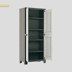 Tủ nhựa (loại cao, cửa đôi, PP (polypropylene), 800 x 440 x 1820mm) AS ONE 3-1613-12 9760000027002