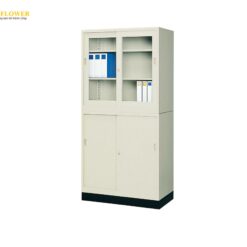 Tủ thép có cửa kính (880 x 880mm) AS ONE 1-9250-01 G-335SG