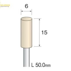 Vải đệm nỉ bằng len mịn (có trục) dùng để đánh bóng (6mm x 15mm, 10pcs/pk) Minimo GA2133