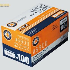 Vải lau mỏng kháng khuẩn (350 x 605mm, màu trắng, 100 tờ/ hộp) KAWANISHI INDUSTRY 6900W