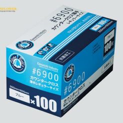 Vải lau mỏng kháng khuẩn (350 x 605mm, màu xanh lam, 100 tờ/ hộp) KAWANISHI INDUSTRY 6900B