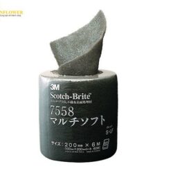 Vải mềm Scotch-Brite mài mòn đánh bóng 3M 7558MSOFTSUF, 200mm x 6 m #600