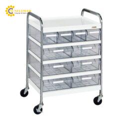 Xe đẩy có hộp trong suốt (300 x 560 x 850mm) SAKAE CSA-46T