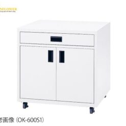Xe đẩy có ngăn chứa bên dưới (thép sơn tĩnh điện, 700 x 612 x 700mm, chịu tải 80kg) AS ONE 1-9937-23 OK-600S1