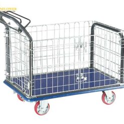 Xe đẩy hàng (có lưới chắn, phanh tay, chịu tải 300kg, 615 x 915 x 835mm) NK CARRY CASTER NK307K-HB