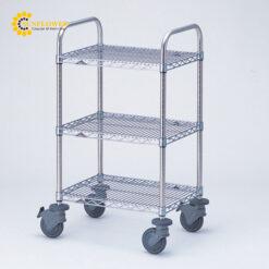 Xe đẩy hàng đa năng (SUS304, chịu tải 200kg, 910 x 613 x 1072mm) ERECTA International NBKE