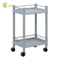 Xe đẩy hàng di động (2 tầng, có khung bảo vệ, nhựa PP (polypropylene), ABS, 540 x 370 x 841mm) AS ONE 3-6497-03 MSO11E