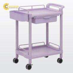 Xe đẩy hàng di động (2 tầng, có ngăn kéo, nhựa PP (polypropylene), ABS, 650 x 410 x 838mm) NAVIS MP61AP