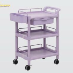 Xe đẩy hàng di động (3 tầng, có ngăn kéo, nhựa PP (polypropylene), ABS, 650 x 410 x 867mm) NAVIS MP61BP