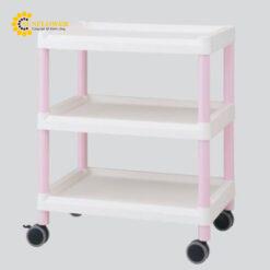 Xe đẩy hàng di động (3 tầng, nhựa PP (polypropylene), ABS, 645 x 447 x 890mm) NAVIS ME21B