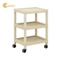 Xe đẩy hàng di động (3 tầng, nhựa PP (polypropylene), ABS, 675 x 435 x 850mm) AS ONE 3-6498-03 MC42