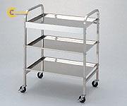 Xe đẩy hàng di động (3 tầng, thép không gỉ (SUS304), 650 x 440 x 835mm) AS ONE 3-407-01 SUS-3 Type