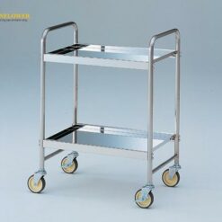 Xe đẩy hàng nặng (2 tầng, thép không gỉ (SUS304), 660 x 450 x 900mm) AS ONE 3-1099-01 SUS-2W2