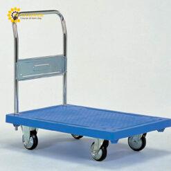 Xe đẩy hàng (PP (Polypropylene), chịu tải 300kg, 900 x 600 x 875mm) SANKO (AS ONE 3-447-01)