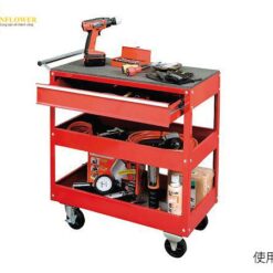 Xe đựng dụng cụ có ngăn kéo (màu đỏ, thép, chịu tải 100kg, 850 x 382 x 850mm) AS ONE 3-044-01